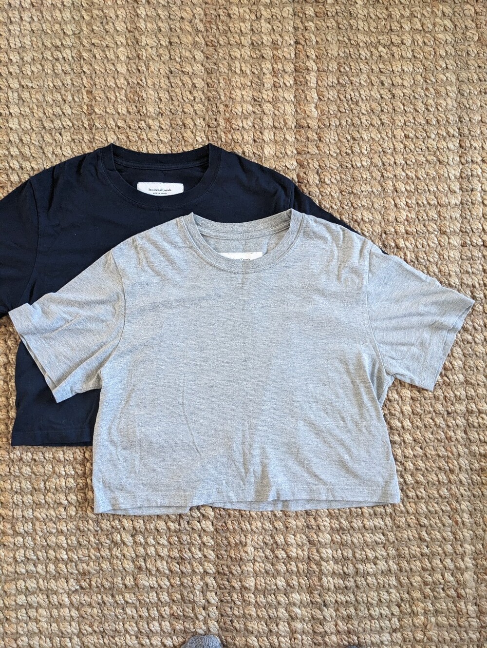 Three Province Of Canada Monday Crop Tshirts Gray Navy Black Small - Picture 3 of 6